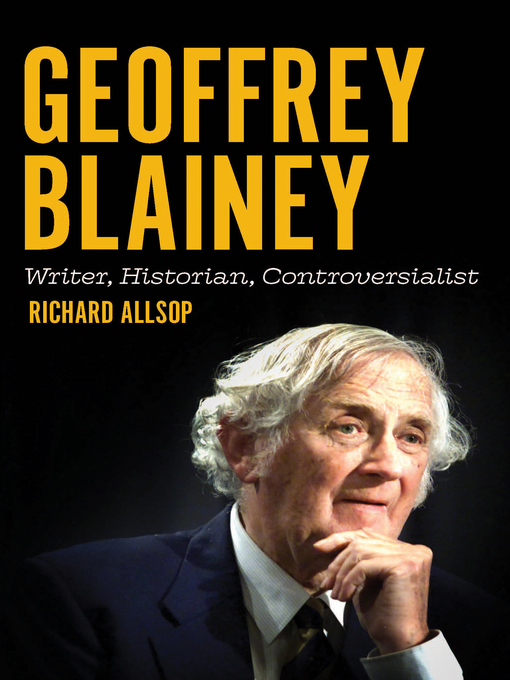 Cover image for Geoffrey Blainey